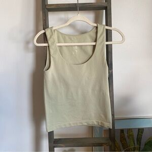 A New Day Light Green Scoop Tank Top